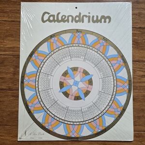Vintage 1988 A La Carte Calendrium Perpetual Calendar Wall Chart Sealed Ottawa